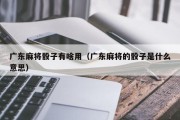 广东麻将骰子有啥用（广东麻将的骰子是什么意思）