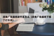 闲来广东麻将进不去怎么（闲来广东麻将下载了打不开）